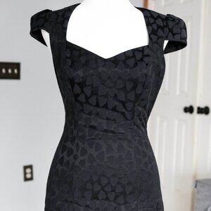 Guess Sweetheart Black Mini Dress, Back Heart Cutout